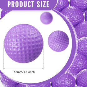 Junkin indoor-outdoor foam golf practice balls with soft feel and realistic flight feedback