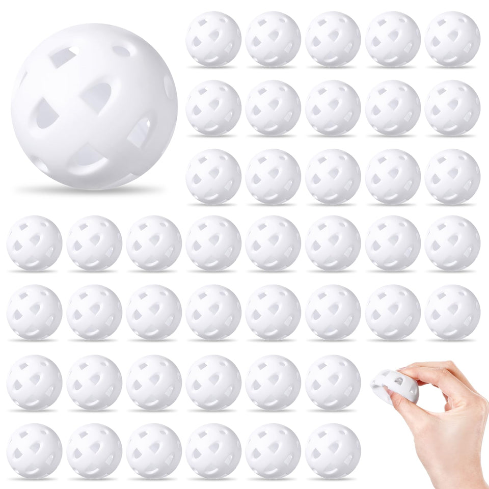 Junkin practice golf balls in foam with 1.65-inch size for safe indoor use.