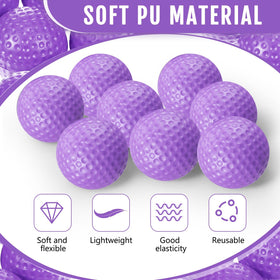 Junkin soft foam golf balls are durable and dent-resistant for frequent swings