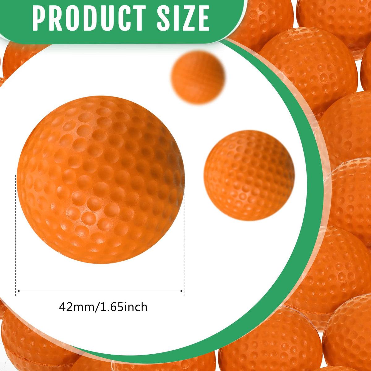 Junkin soft-foam golf balls in hand, durable and safe for kids' backyard drills