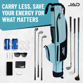 JUST AMAZING DEALS Sunday Golf Bag aqua lightweight design for effortless carries