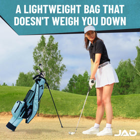 JUST AMAZING DEALS Sunday Golf Bag aqua road-ready for driving range sessions