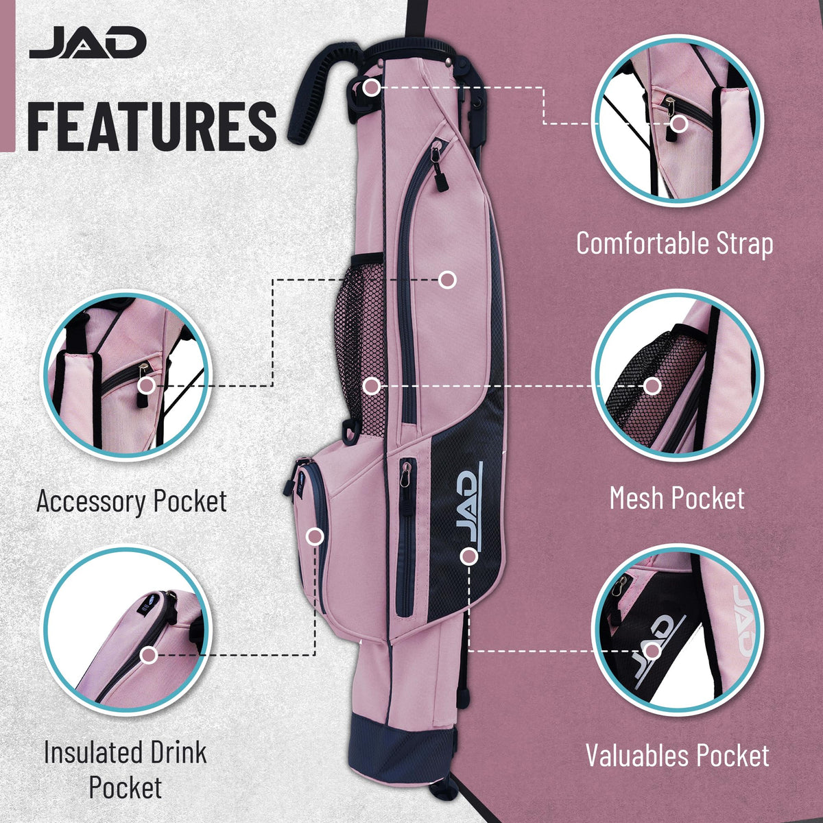 JUST AMAZING DEALS Sunday Golf Bag compact size for pitch and putt rounds
