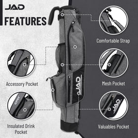 JUST AMAZING DEALS Sunday Golf Bag ideal for driving range and pitch-and-putt with light carry