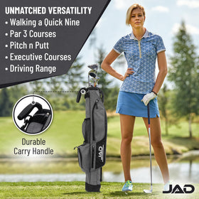 JUST AMAZING DEALS Sunday Golf Bag durable stand automatically pops out on any terrain