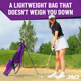 JUST AMAZING DEALS Sunday Golf Bag stand multicompartment storage highlights organized gear.