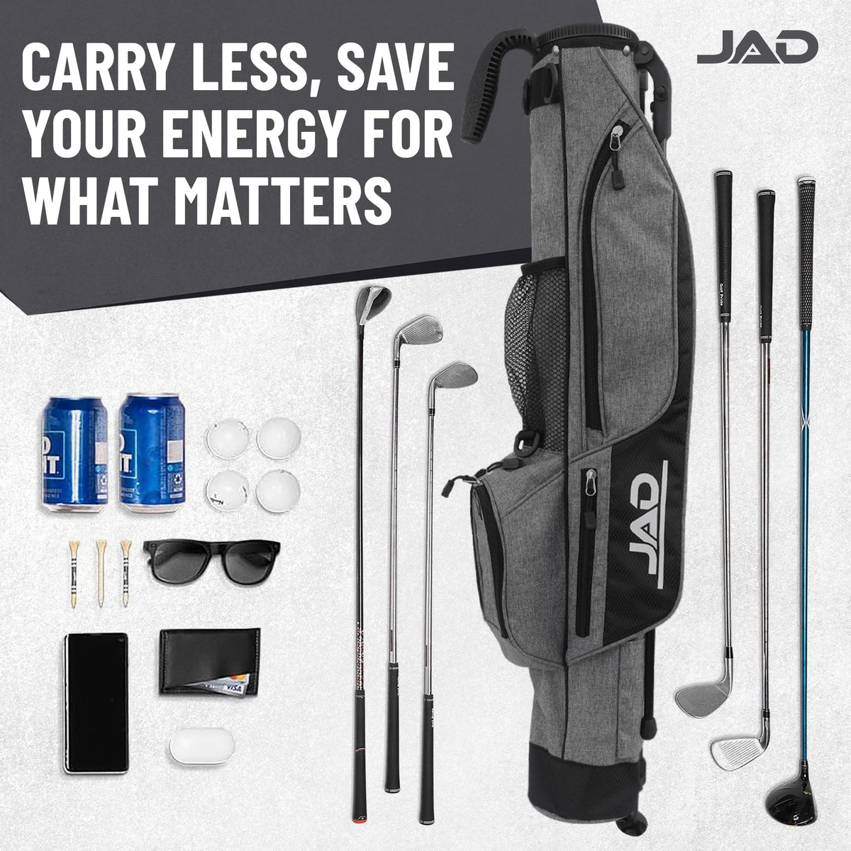 JUST AMAZING DEALS Sunday Golf Bag ultralight design supports easy walking