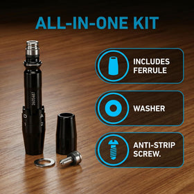JVeensun anti-strip screw-in-action protects threads during adjustments.