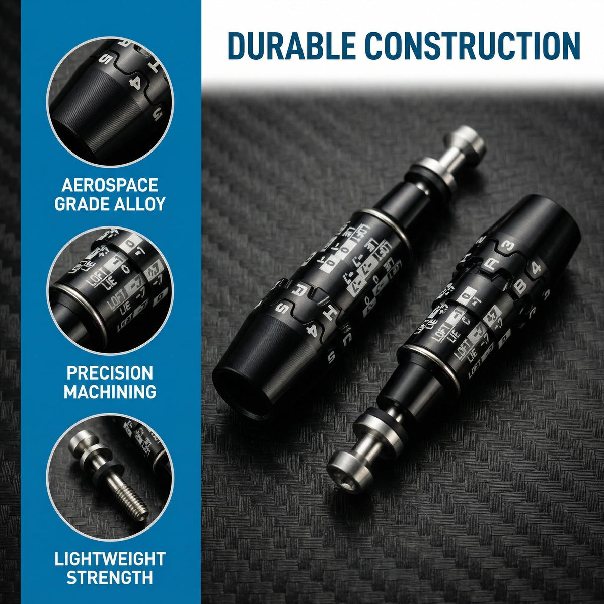 JVeensun premium aluminum alloy adapter highlights durable, corrosion-resistant construction.