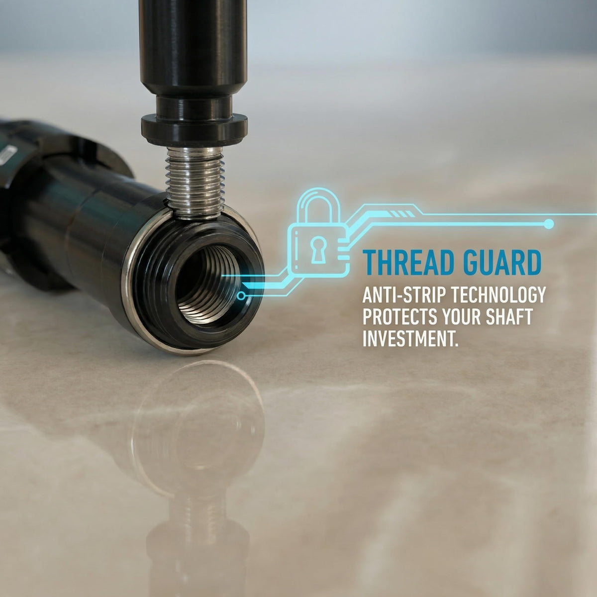 JVeensun sleeve installation with factory wrench for secure tightening.