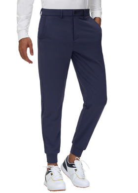 JWM belt loops on men's golf joggers provide a secure fit for golf and daily wear.