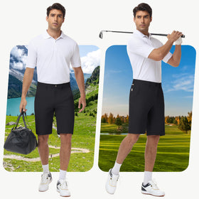 JWM mens shorts leg zip pocket keeps phone or keys safe.