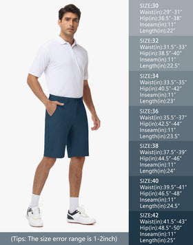 JWM navy shorts rear pockets with secure closures for balls or valuables.