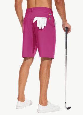 JWM mens 7-inch shorts with silicone grippers to keep shirts tucked during activity.