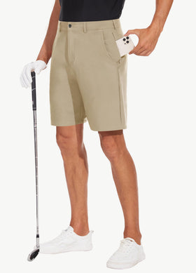 JWM shorts show tee caddy loops for quick course access.