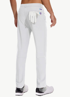 JWM pants side pocket highlight for secure storage during a round or commute.