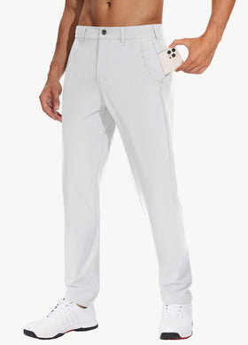 JWM dress pants with tee caddy feature for easy access between shots.