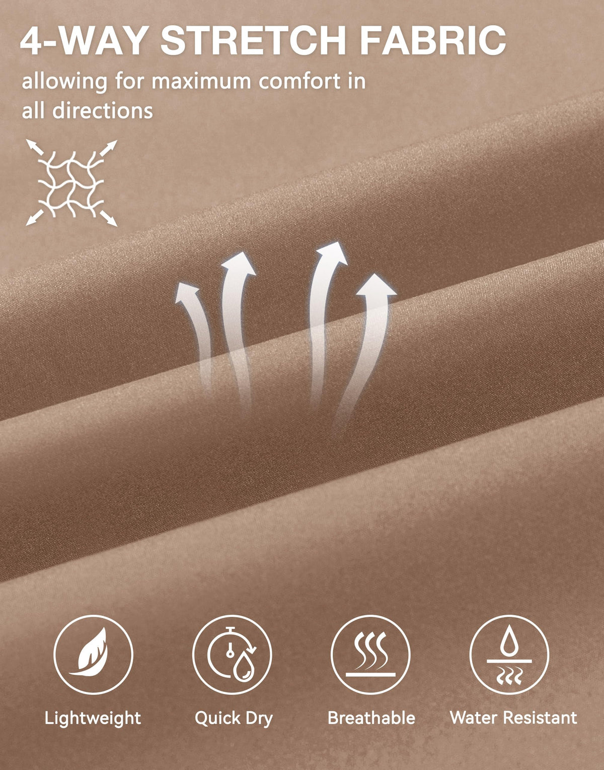JWM shorts feature tee caddy loops for quick access during play.
