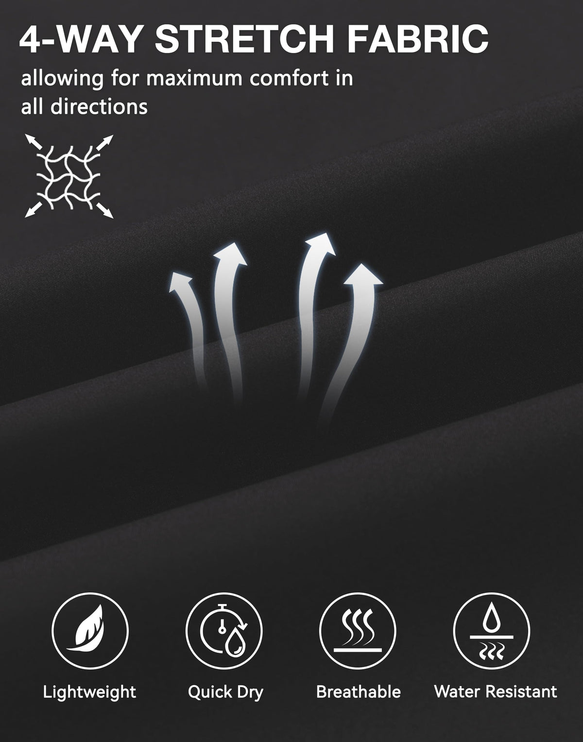 JWM five-pocket design includes a secure invisible zip pocket for valuables.