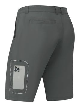 JWM Mens Stretch Golf Shorts with inner silicone grippers for secure fit