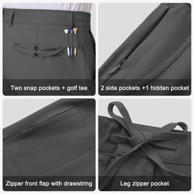 JWM shorts show five-pocket layout for golf essentials