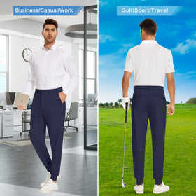JWM slim-fit cuffed design for casual or golf outfits.