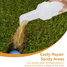 JWthee golf cart sand dispenser on cart offers mess-free maintenance