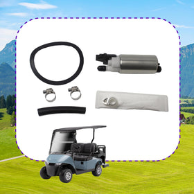 JXQVWYKZF fuel pump side view highlights easy installation for golf carts.