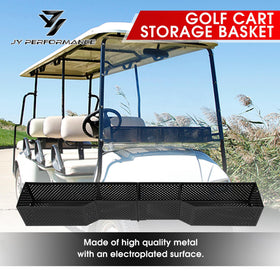 JY PERFORMANCE front inner basket on EZGO RXV offers quick-access storage.