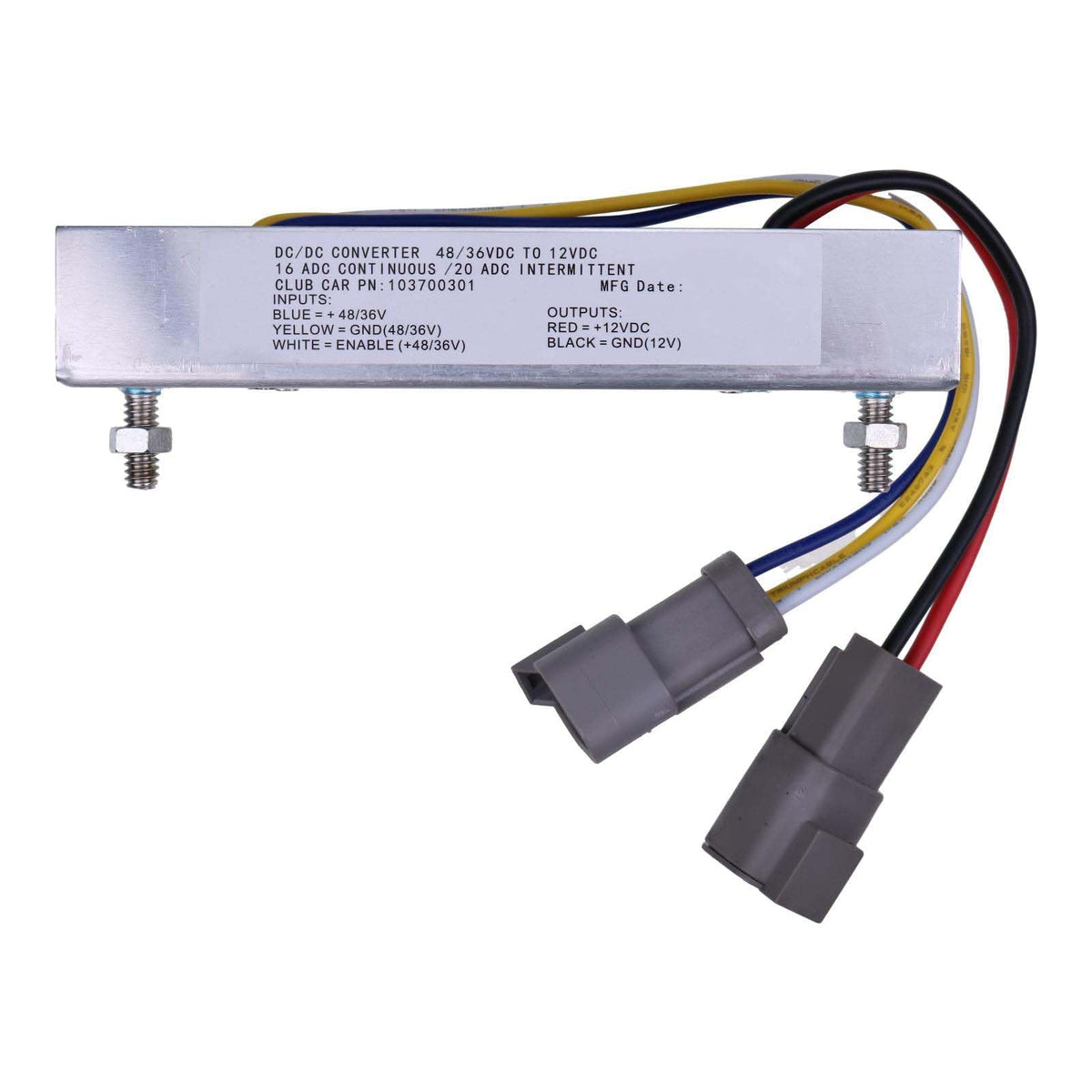 JZGRDN converter 103700301 shows a compact unit ideal for Club Car installation.