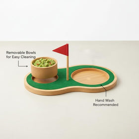 KAAS HAUS red pin flag adds fun flair to game-day snacks.