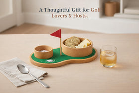 KAAS HAUS soft felt surface cleans easily for mess-free entertaining.
