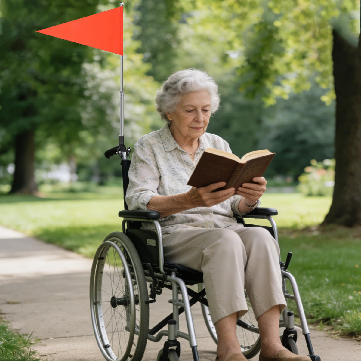 Kabcifea weatherproof PVC flags withstand wind and rain for longer use.