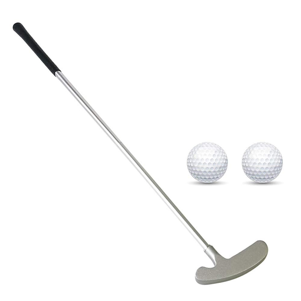 Kacezugi golf putter double-sided with ergonomic grip, ideal for right and left-handed players in indoor or outdoor practice.