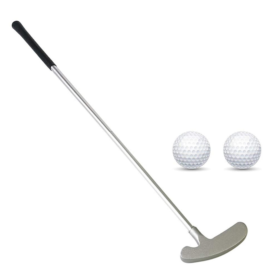 Kacezugi golf putter double-sided with ergonomic grip, ideal for right and left-handed players in indoor or outdoor practice.