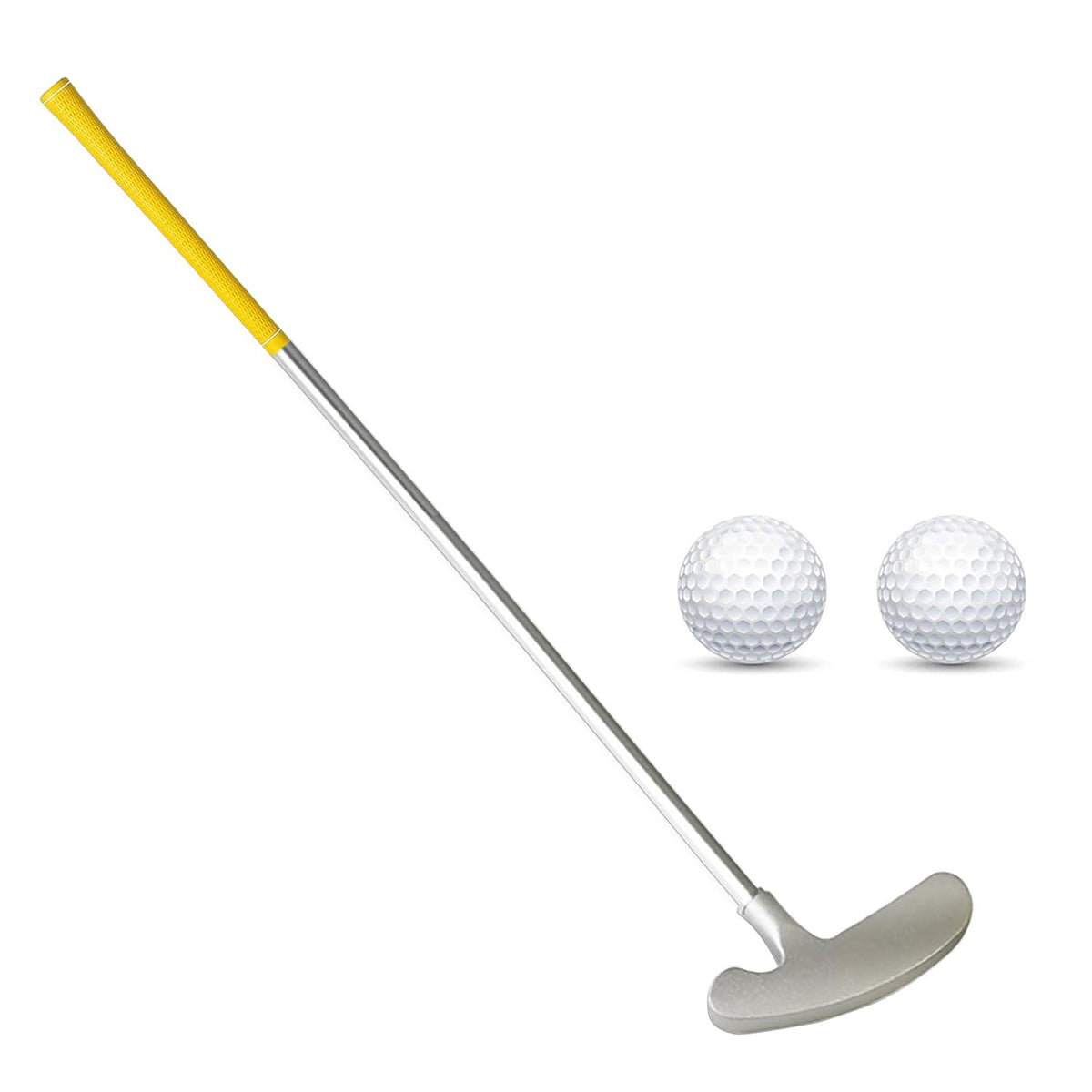 Kacezugi double-sided golf putter for right- and left-handed players, ideal for practice and backyard putting.