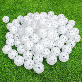 Kahuayi 100-pack golf balls in a mesh bag for backyard practice
