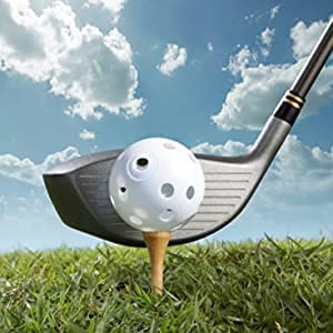 Closeup of 26-hole surface on a Kahuayi ball for realistic spin