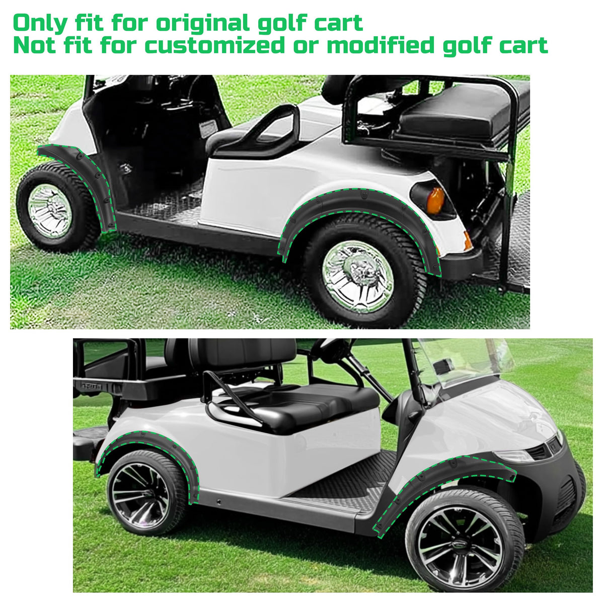 KAKABAS ABS plastic durability highlights long-lasting protection for daily golf cart use