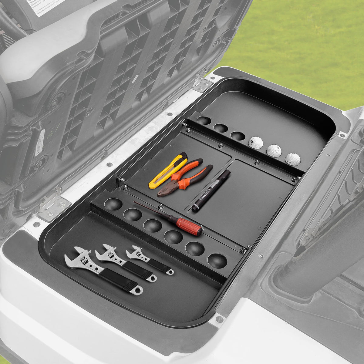 KAKABAS easy installation requires no drilling; fits directly with existing bolts.