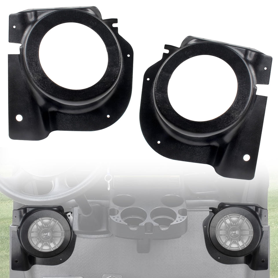KAKABAS EZGO RXV left speaker pod with weatherproof housing for rainy rounds.