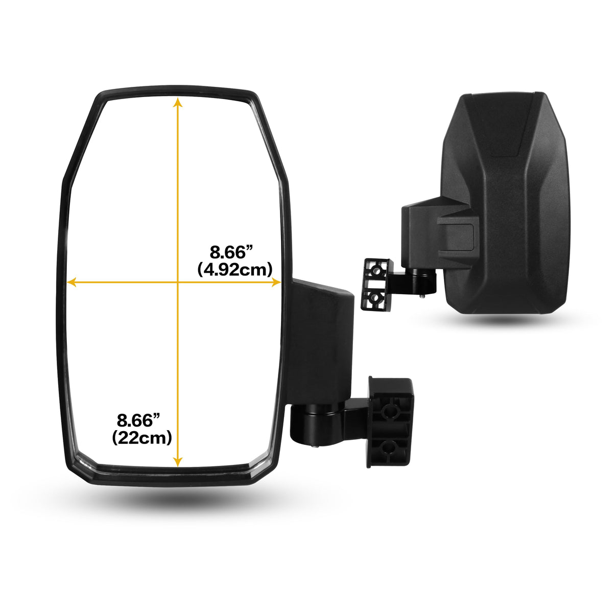 KAKABAS square-bracket 1.25-inch mount for sturdy universal fit.