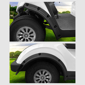 KAKABAS Yamaha G29 front mud flap right reduces spray.