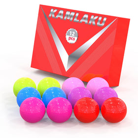 Kamlaku blank colored golf ball with no logo for customization and branding.