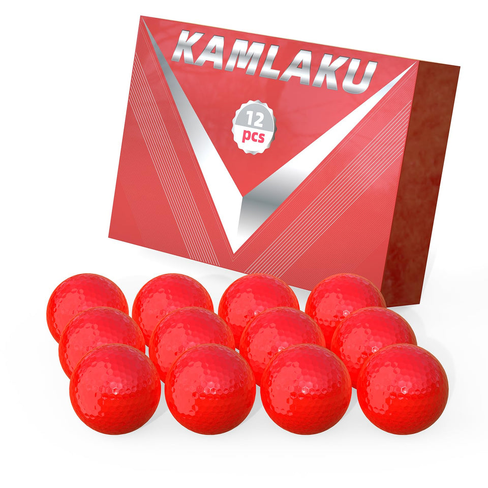 Kamlaku blank golf ball with no logo for easy customization during practice.