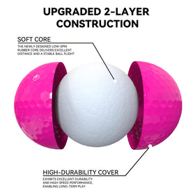 Kamlaku distance ball features a high-velocity core for longer drives during practice.