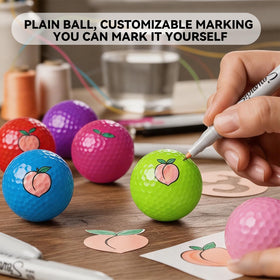 Kamlaku high-visibility colored golf ball for easy tracking on course.