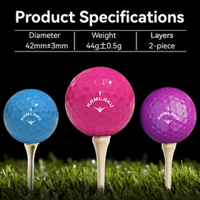 Kamlaku Surlyn-cover golf ball offers durability during practice.