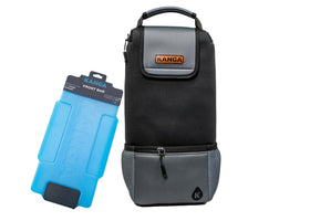Kanga Hideaway in a golf bag side pocket for discreet refreshment on the course.
