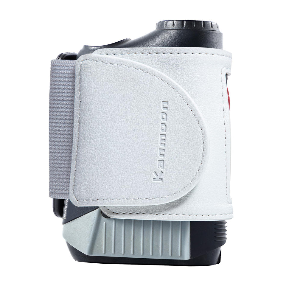 Kanmoon golf rangefinder magnetic strap closeup shows strong magnets